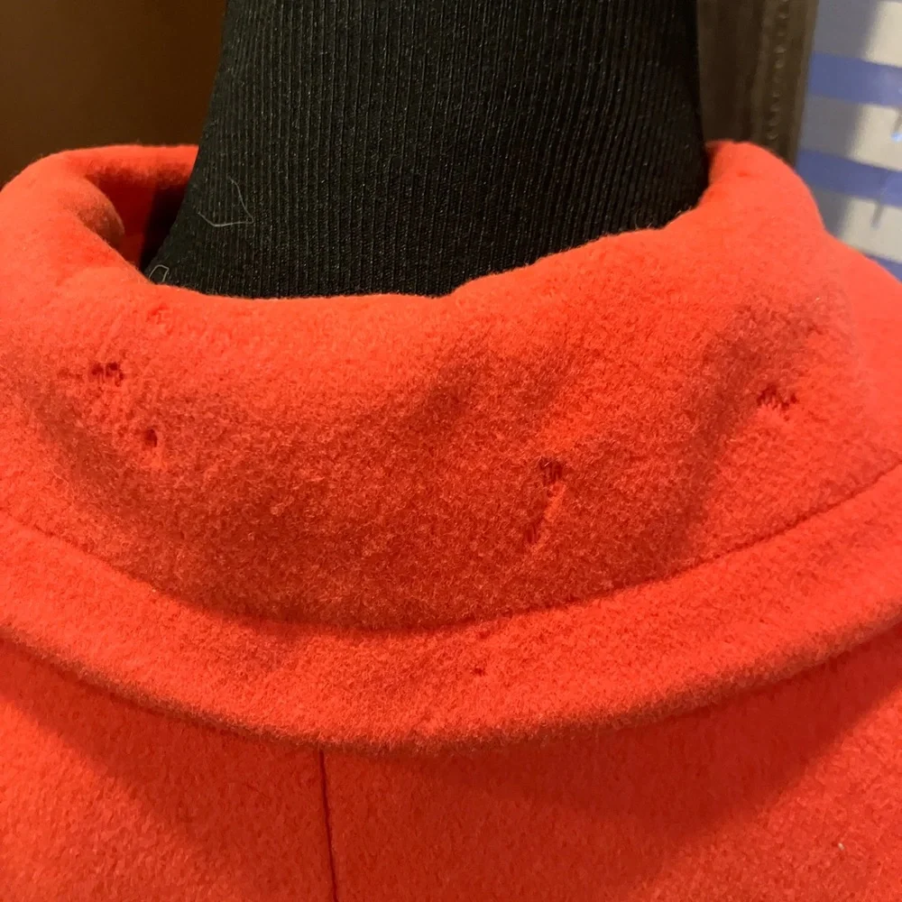 Vintage swing coat orange-pink with pink plastic buttons NS See Measurements - Picture 5 of 10